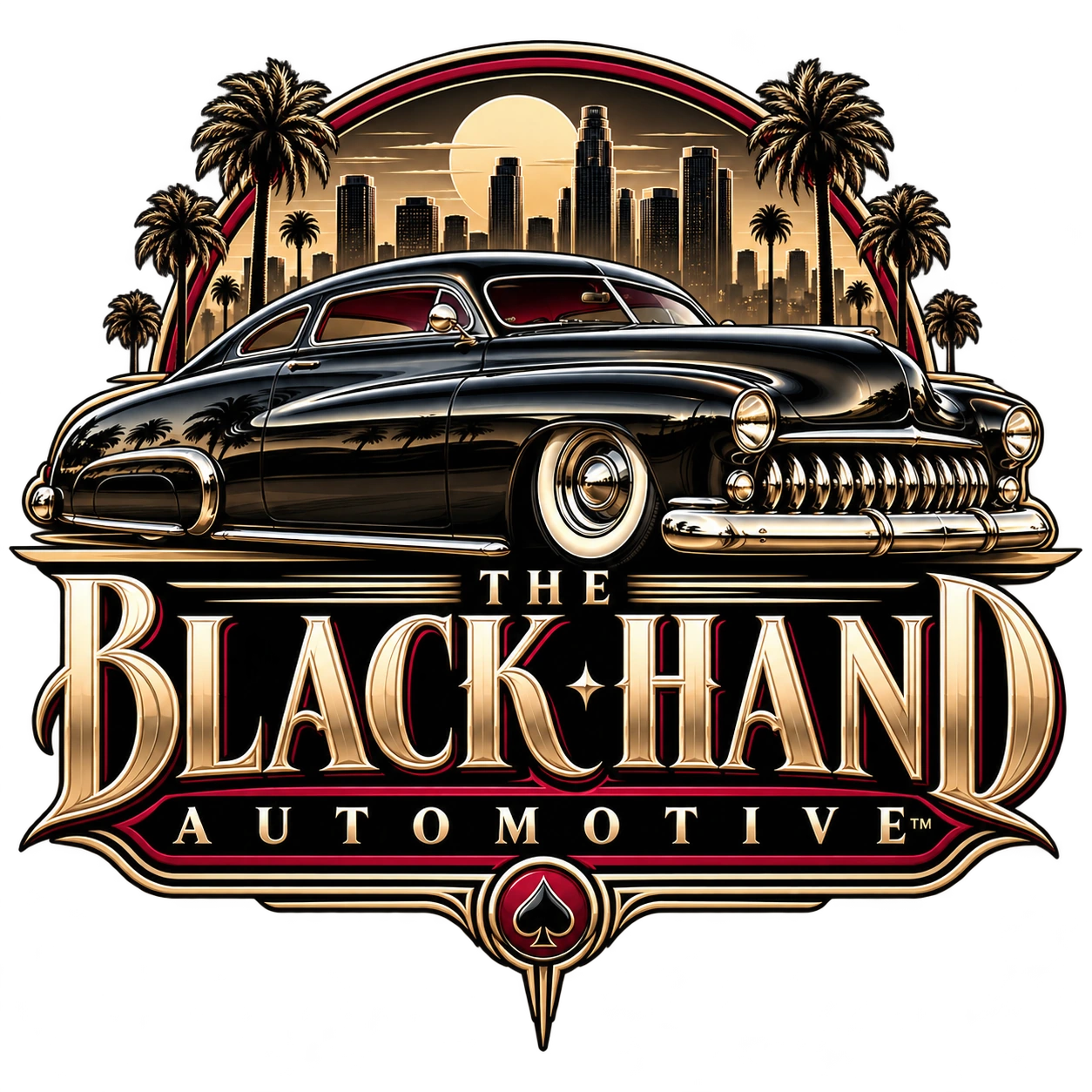 The Black Hand Automotive official 1949 Mercury emblem